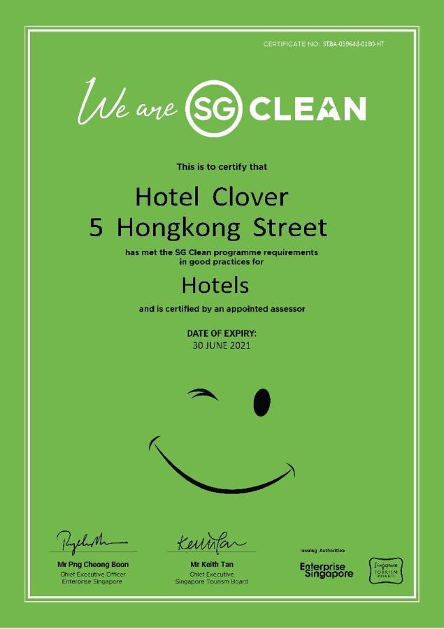 Hotel Clover 5 Hongkong Street Singapura Luaran gambar